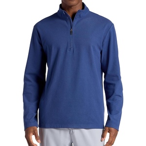 Gaiam Men’s Reform Long Sleeve Quarter-zip, Standard Fit, Stretch Midweight Material(Medieval Blue)