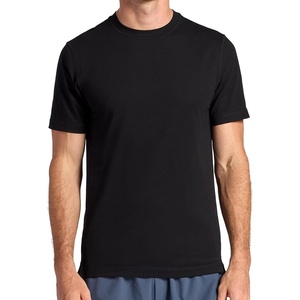 Gaiam Men’s Zen Vent Short Sleeve Crewneck T-Shirt, Standard Fit, Stretch Midweight Material(Black)