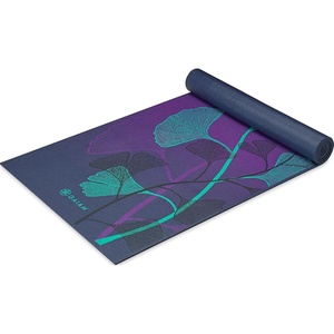 Gaiam Premium Yoga Mat, 6mm Thick Print Mat | Premium 6mm thick cushioning for joint support. Non-slip print design for yoga, Pilates & floor workouts.(Lily Shadows)
