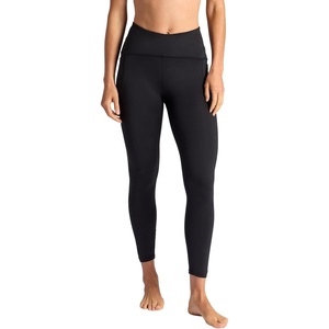 Gaiam Women’s Om High-Rise Activate 7/8 Legging, Slim Fit, 25” Inseam, Moisture-Wicking(Black (Tap Shoe))