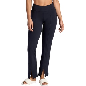 Gaiam Women’s Yoga Pant, Slim Fit, Stretch Midweight Material, Moisture-Wicking(Black (Tap Shoe))