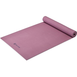 Gaiam Yoga Mat – Premium 5mm Solid Thick Non Slip Exercise & Fitness Mat for All Types of Yoga, Pilates & Floor Workouts (68″ x 24″ x 5mm) | Premium non-slip mat in solid colors. Cushioned support for yoga, Pilates & floor workouts at home or studio.(Rosy Pink)