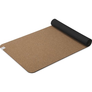 Gaiam Yoga Mat – Premium 5mm Solid Thick Non Slip Exercise & Fitness Mat for All Types of Yoga, Pilates & Floor Workouts (68″ x 24″ x 5mm) | Premium non-slip mat in solid colors. Cushioned support for yoga, Pilates & floor workouts at home or studio.(Cork)