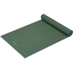 Gaiam Yoga Mat – Premium 5mm Solid Thick Non Slip Exercise & Fitness Mat for All Types of Yoga, Pilates & Floor Workouts (68″ x 24″ x 5mm) | Premium non-slip mat in solid colors. Cushioned support for yoga, Pilates & floor workouts at home or studio.(Sagebrush)