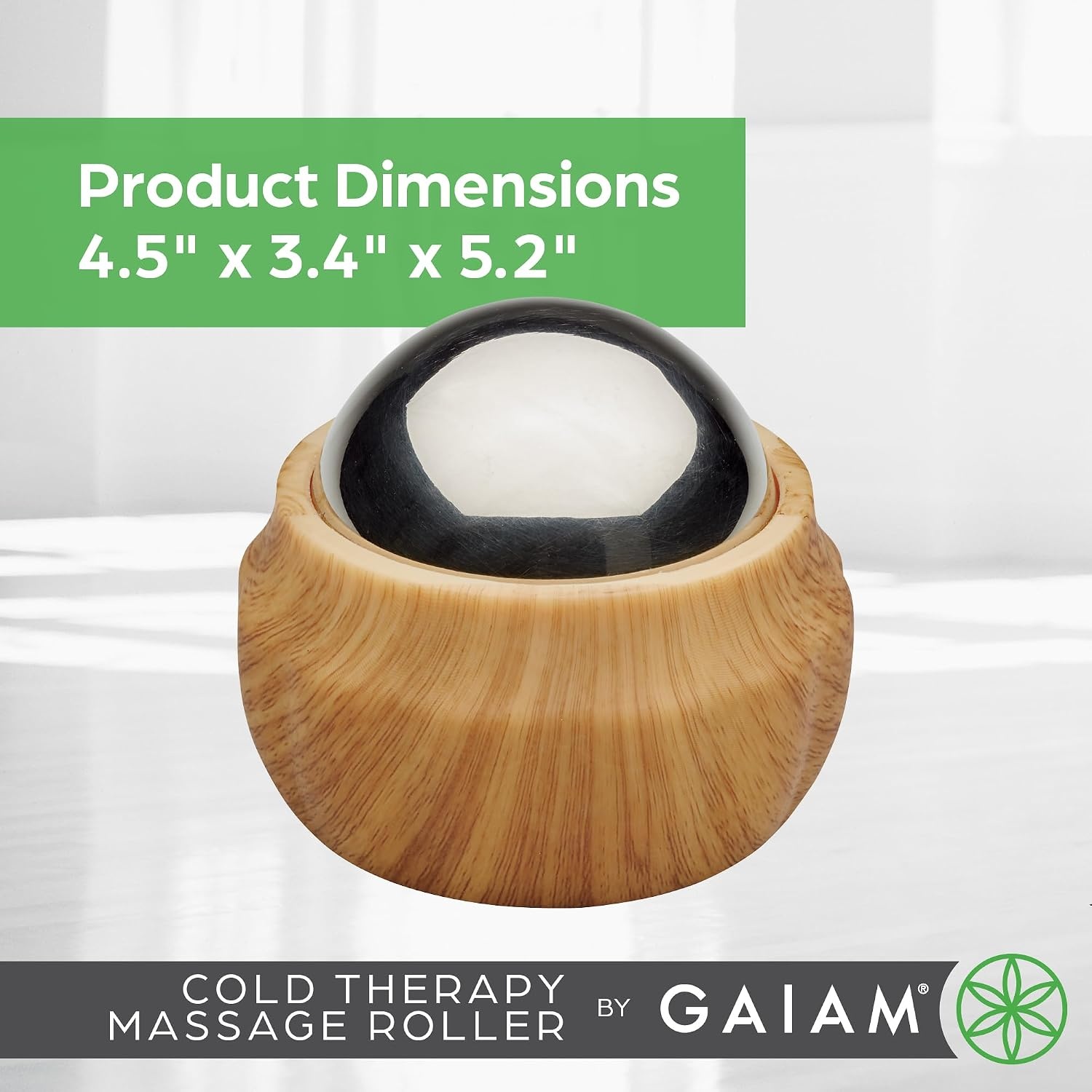 image:imageGaiam Cold Therapy Massage Roller Ergonomic Grip Black Cold Therapy Roller Targeted Muscle Recovery Soreness amp Inflammation Relief Ergonomic Grip Compact amp Portable