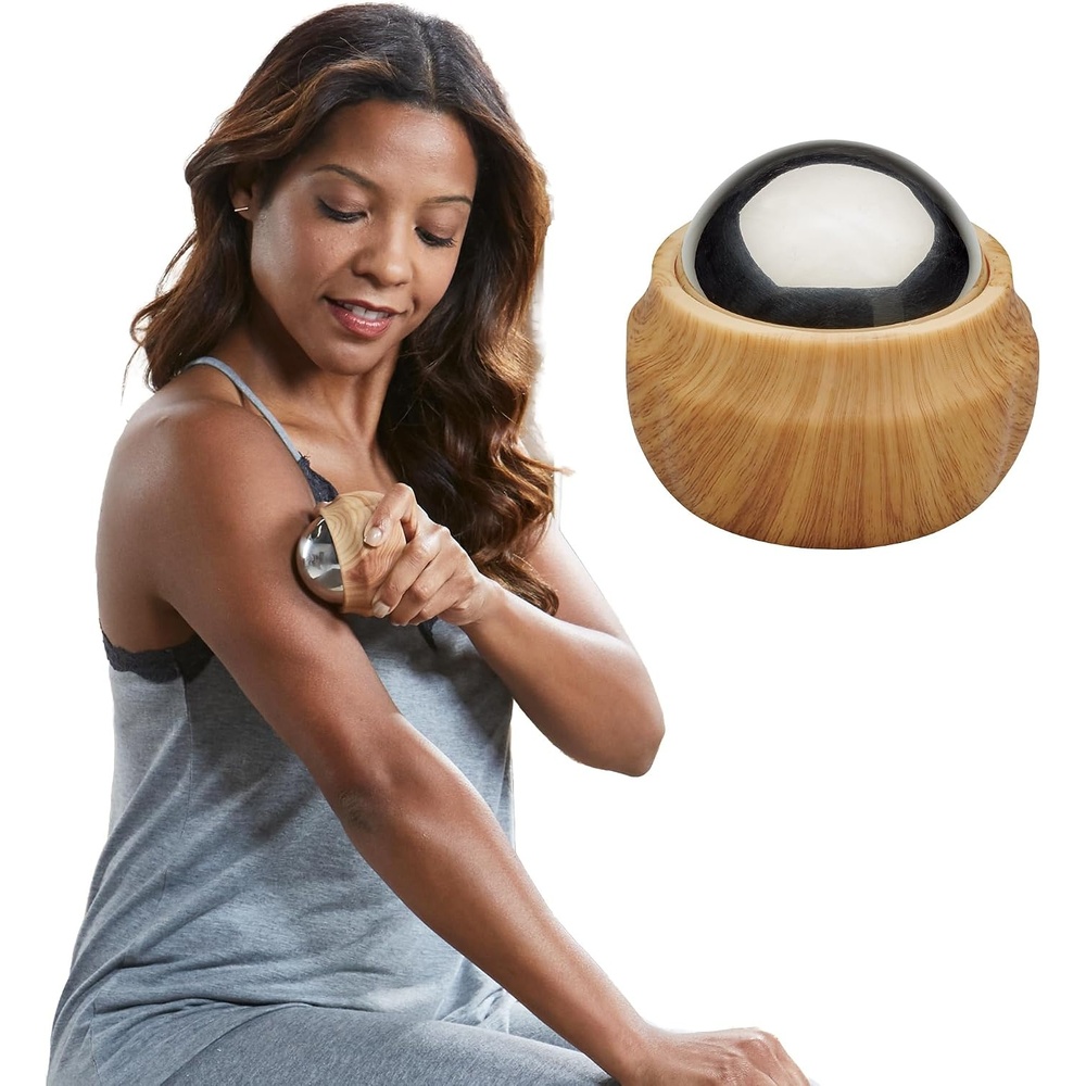 image:imageGaiam Cold Therapy Massage Roller Ergonomic Grip Black  Cold Therapy Roller  Targeted Muscle Recovery Soreness amp Inflammation Relief  Ergonomic Grip  Compact amp Portable