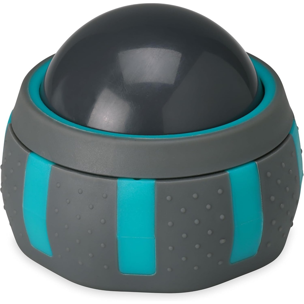 image:imageGaiam Restore Rolling Massager SureGrip Black Ergonomic Roller Ball Targeted Muscle Joint amp TriggerPoint Recovery Compact Size Pre amp PostWorkout Use