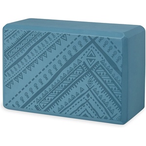 Gaiam Yoga Block, EVA Foam for Balance & Stretch | Latex-free EVA foam, beveled edges & non-slip grip. Improves alignment, balance, stability for yoga, Pilates & meditation.(Navajo Frost)