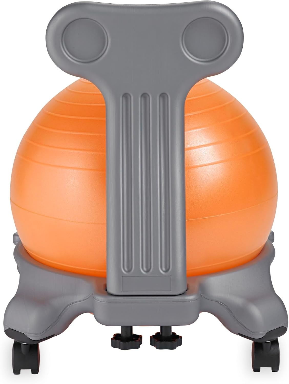 image:imageGaiam Kids Balance Ball Chair Classic Childrens Stability Ball Chair Alternative School Classroom Flexible Desk Seating for Active Students with Satisfaction Guarantee GreyOrange 35cm