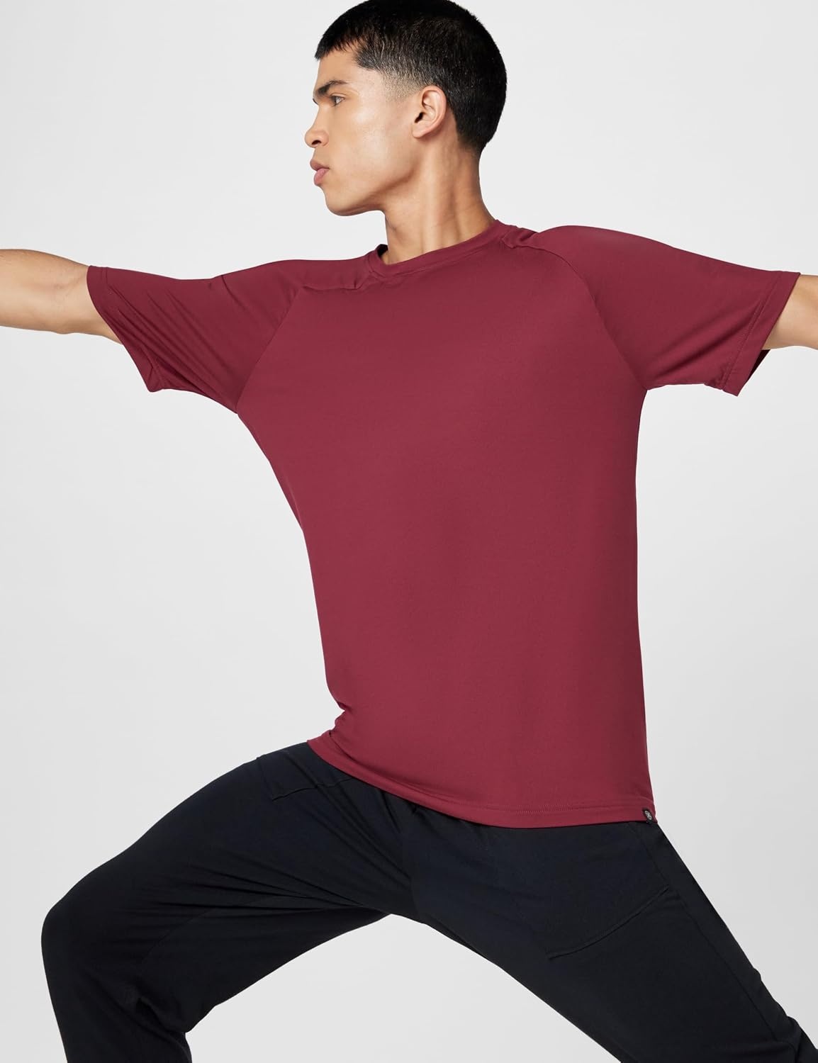image:imageGaiam Mens Supine Crewneck Top Relaxed Fit Stretch Midweight MaterialBeet
