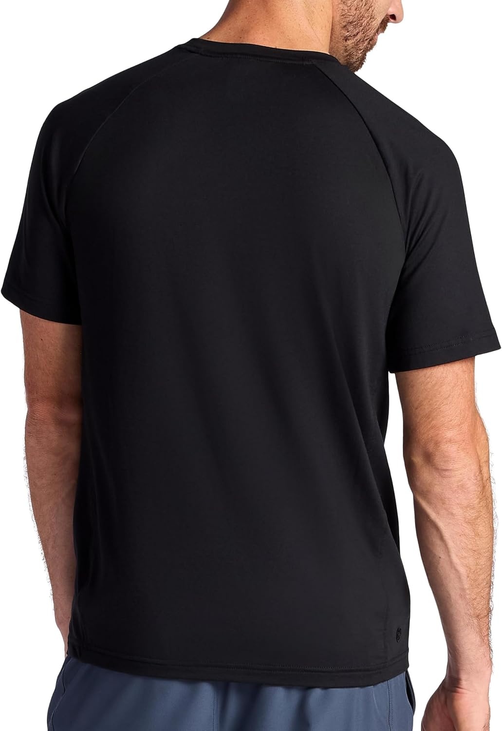 image:imageGaiam Mens Supine Crewneck Top Relaxed Fit Stretch Midweight MaterialBlack