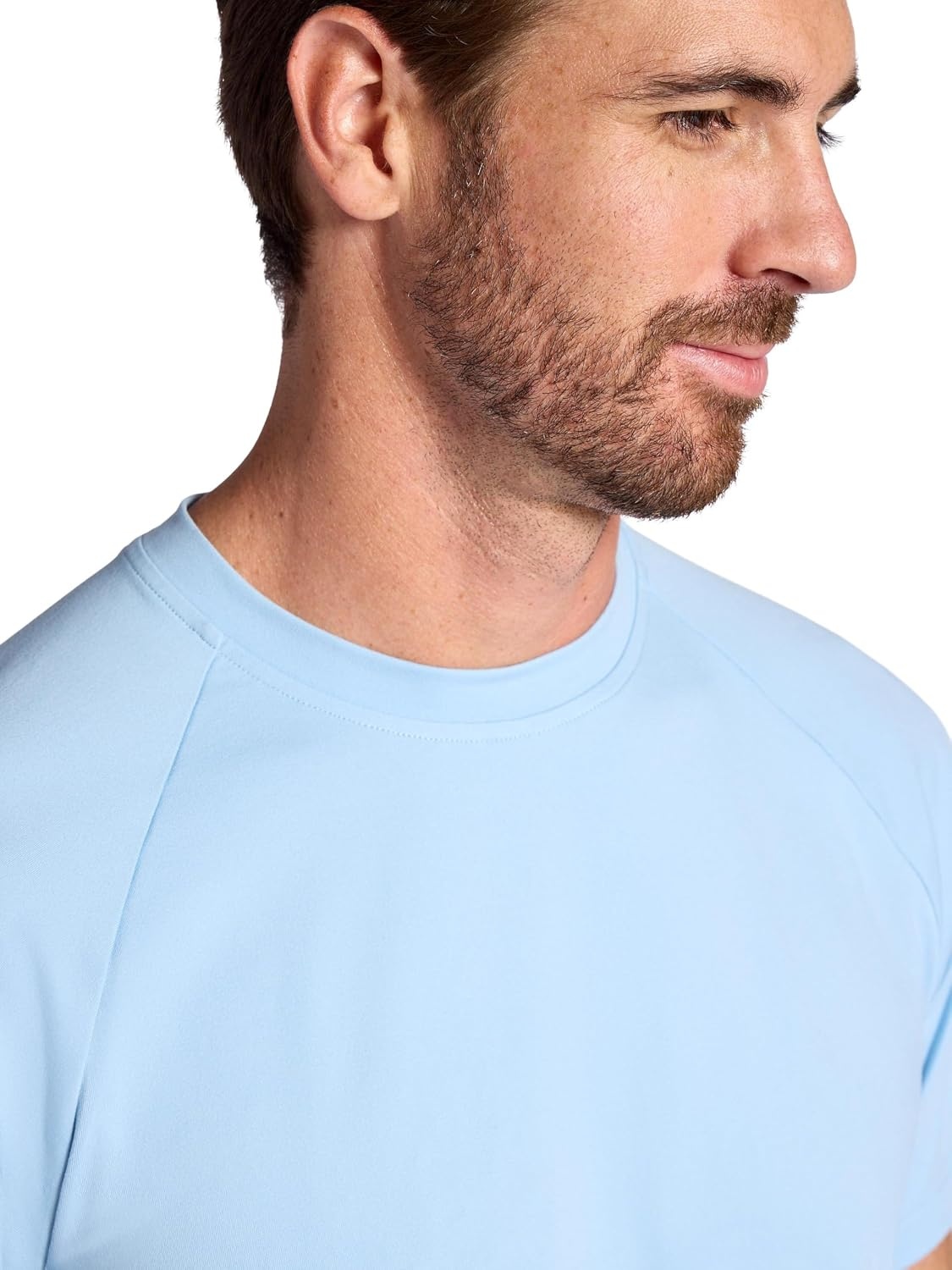 image:imageGaiam Mens Supine Crewneck Top Relaxed Fit Stretch Midweight MaterialCashmere Blue