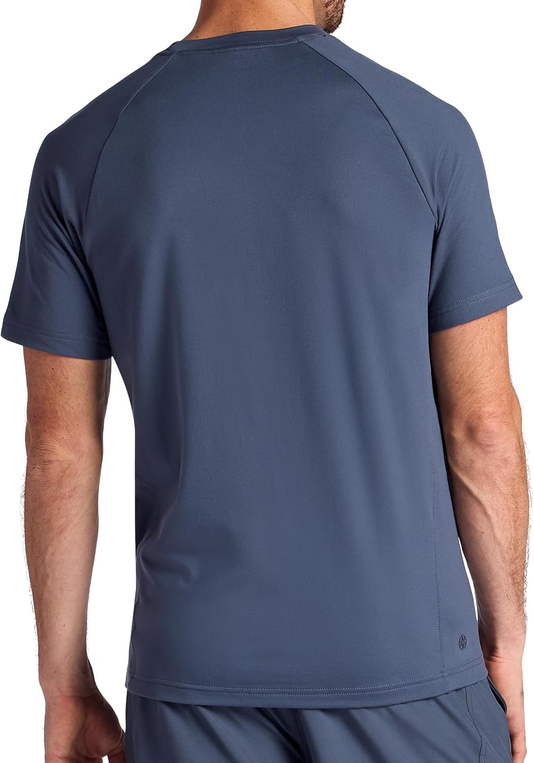 image:imageGaiam Mens Supine Crewneck Top Relaxed Fit Stretch Midweight MaterialCool Grey