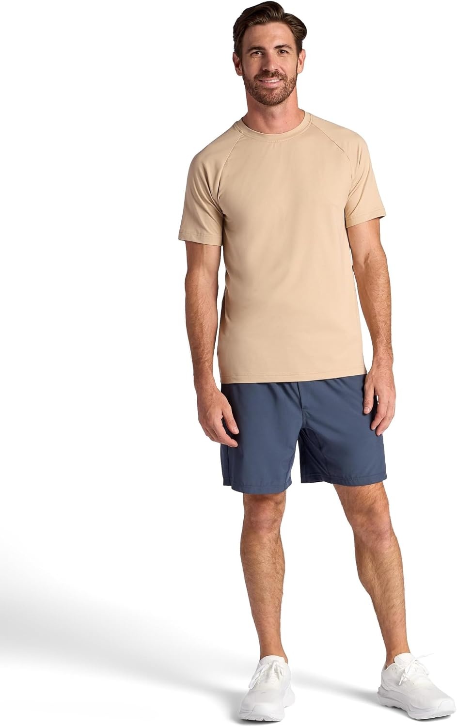 image:imageGaiam Mens Supine Crewneck Top Relaxed Fit Stretch Midweight MaterialHumus
