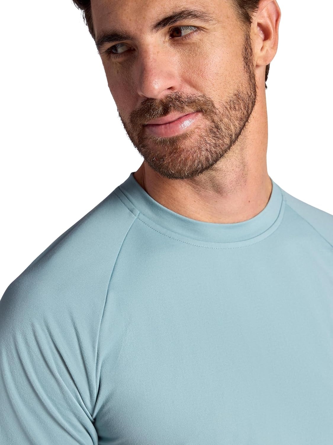 image:imageGaiam Mens Supine Crewneck Top Relaxed Fit Stretch Midweight MaterialSlate
