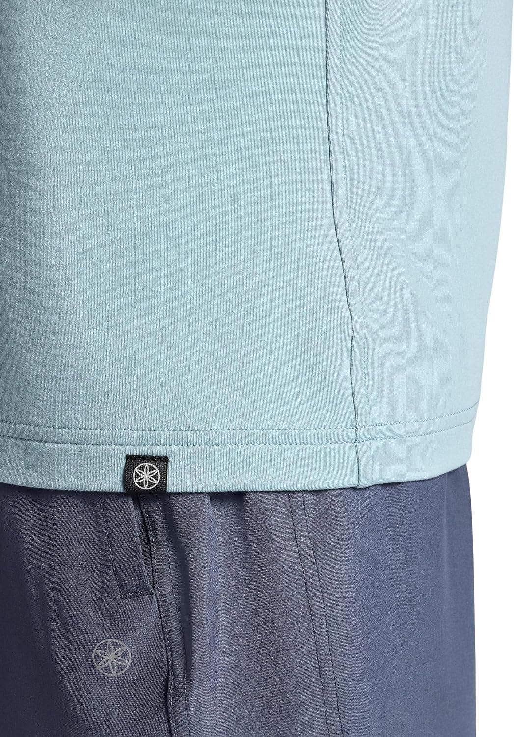 image:imageGaiam Mens Supine Crewneck Top Relaxed Fit Stretch Midweight MaterialSlate