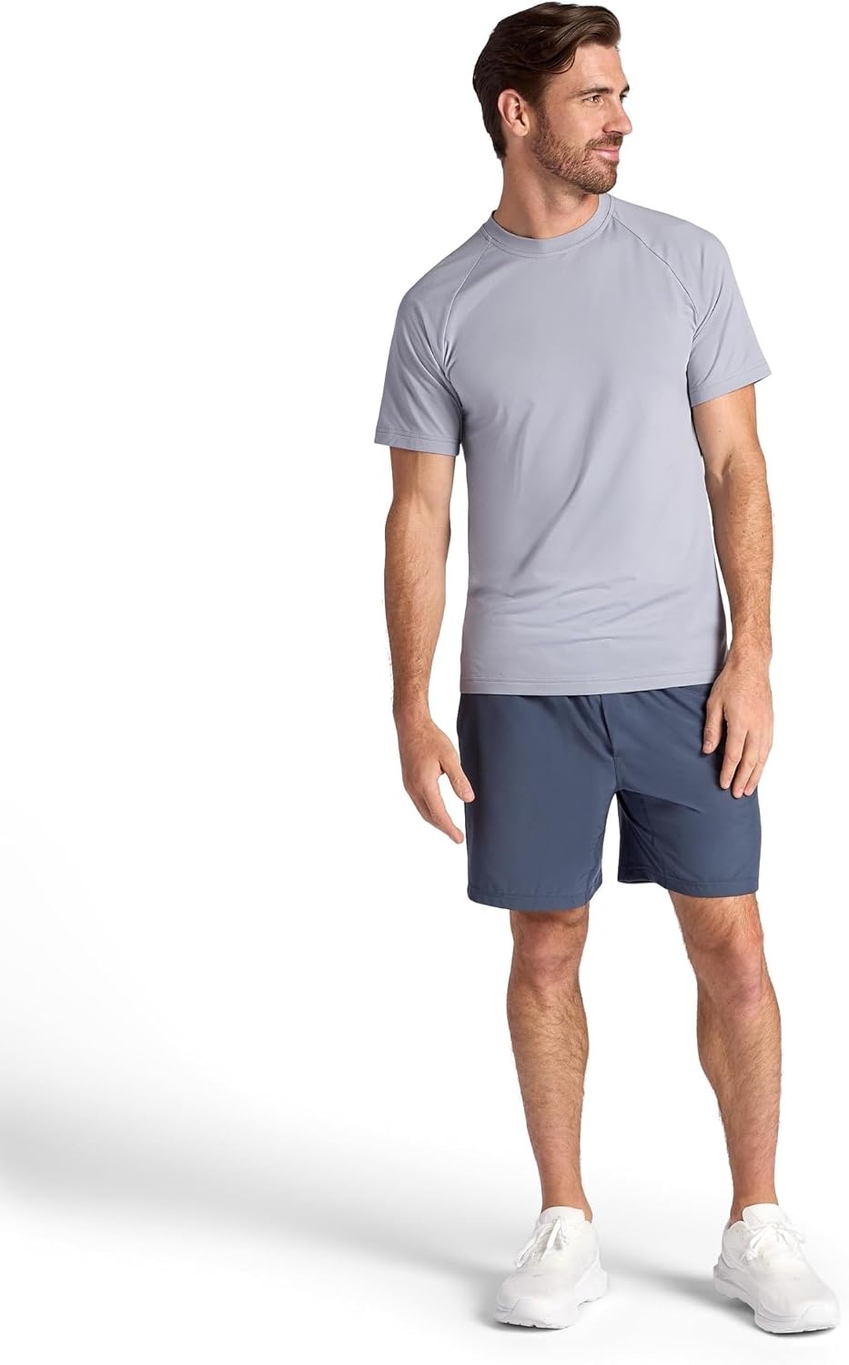 image:imageGaiam Mens Supine Crewneck Top Relaxed Fit Stretch Midweight MaterialSleet