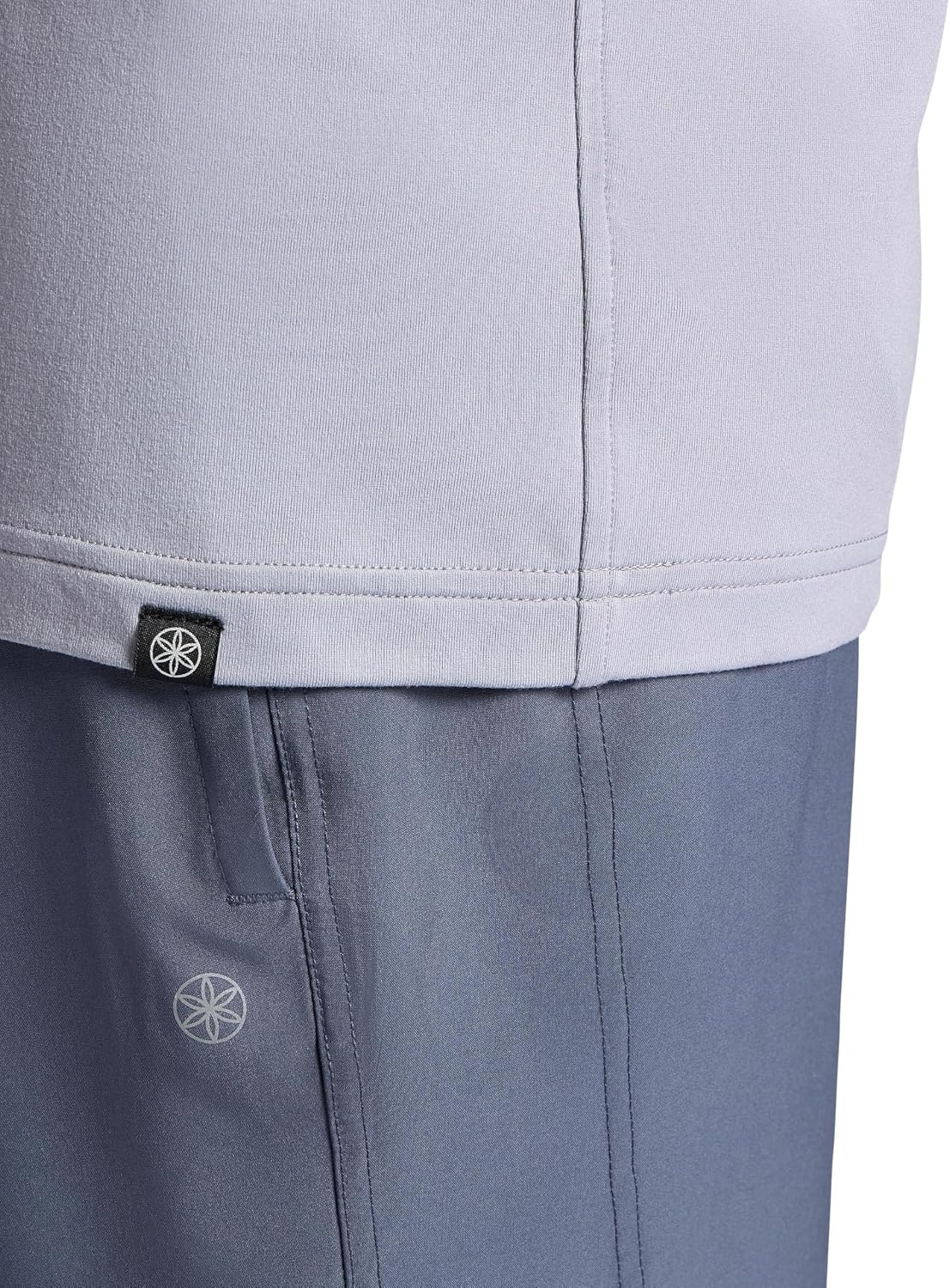 image:imageGaiam Mens Supine Crewneck Top Relaxed Fit Stretch Midweight MaterialSleet