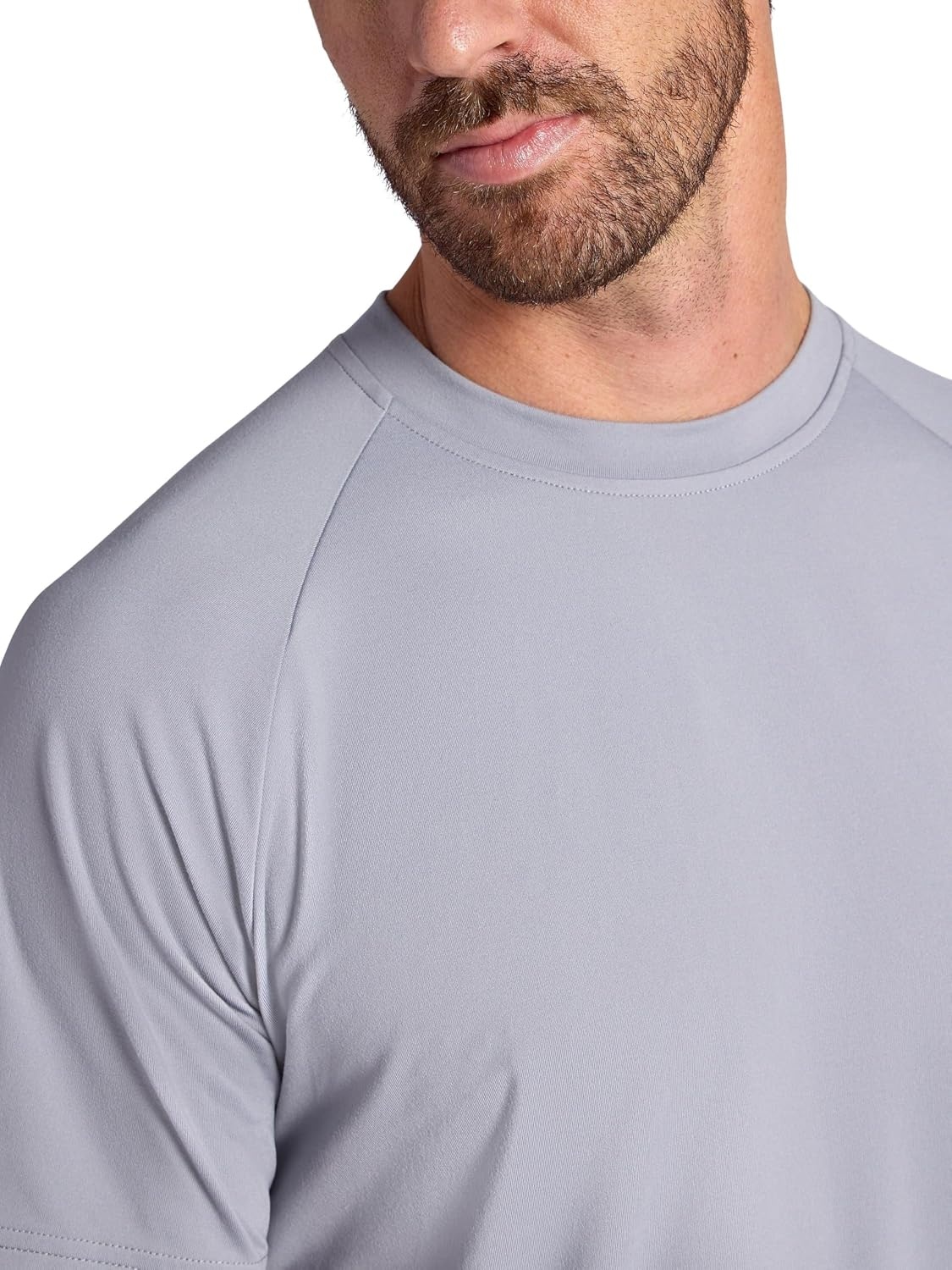 image:imageGaiam Mens Supine Crewneck Top Relaxed Fit Stretch Midweight MaterialSleet