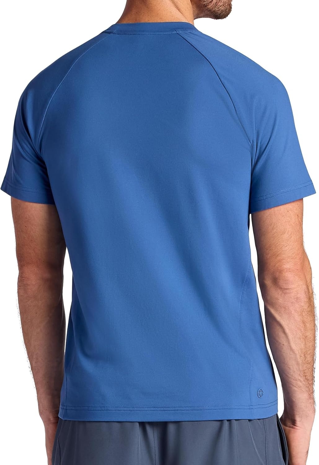 image:imageGaiam Mens Supine Crewneck Top Relaxed Fit Stretch Midweight MaterialTrue Navy