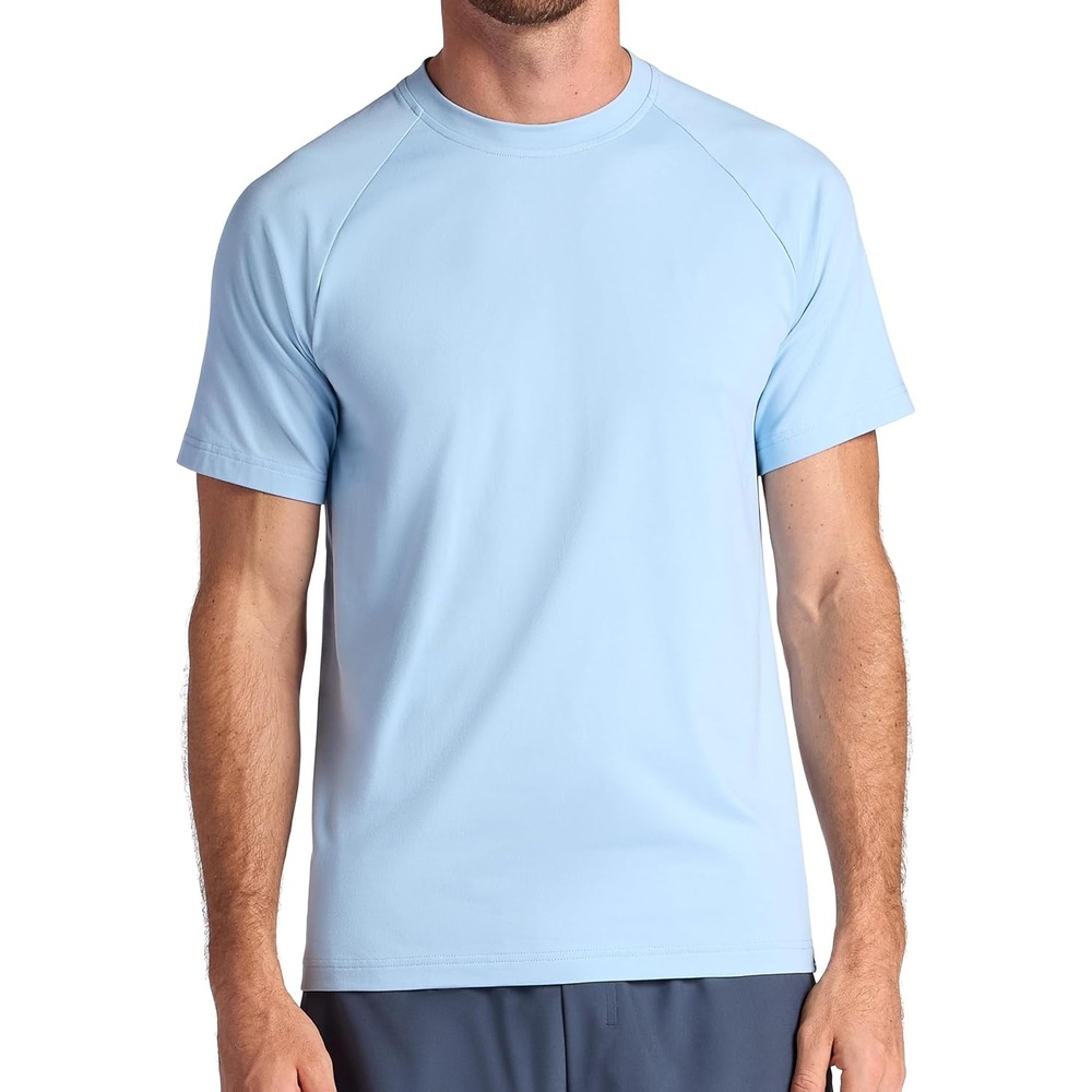 image:imageGaiam Mens Supine Crewneck Top Relaxed Fit Stretch Midweight MaterialCashmere Blue