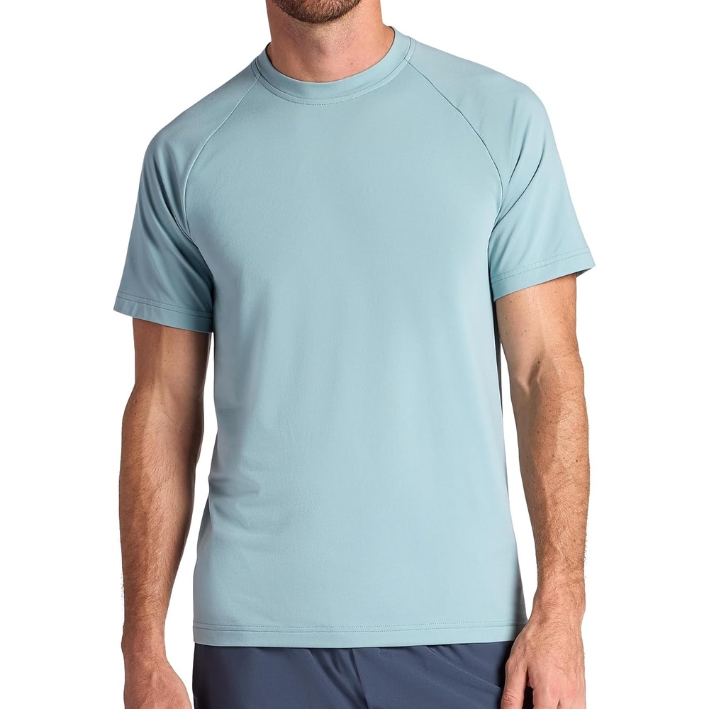 image:imageGaiam Mens Supine Crewneck Top Relaxed Fit Stretch Midweight MaterialSlate