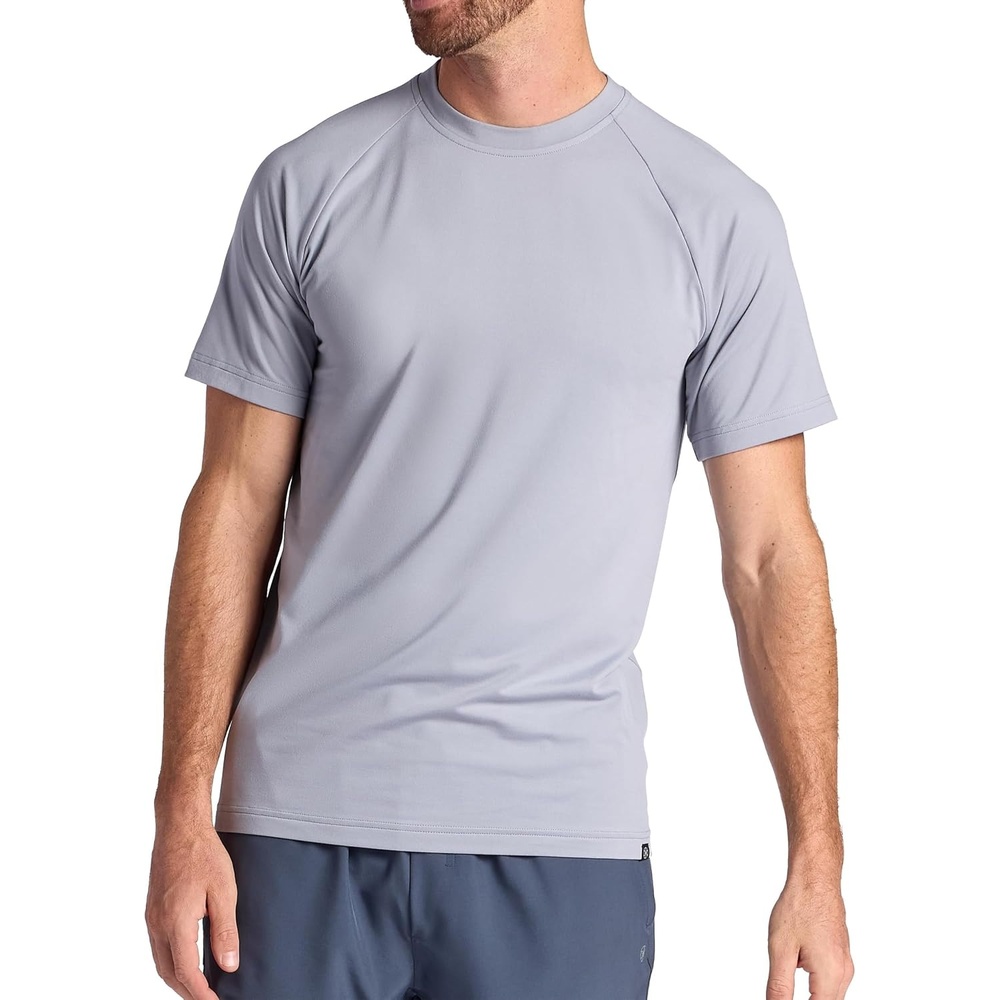 image:imageGaiam Mens Supine Crewneck Top Relaxed Fit Stretch Midweight MaterialSleet