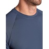 Gaiam Men’s Supine Crewneck Top, Relaxed Fit, Stretch Midweight Material(Cool Grey)