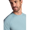 Gaiam Men’s Supine Crewneck Top, Relaxed Fit, Stretch Midweight Material(Slate)