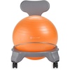 Gaiam Kids Balance Ball Chair – Classic Children’s Stability Ball Chair, Alternative School Classroom Flexible Desk Seating for Active Students with Satisfaction Guarantee, Grey/Orange , 35cm