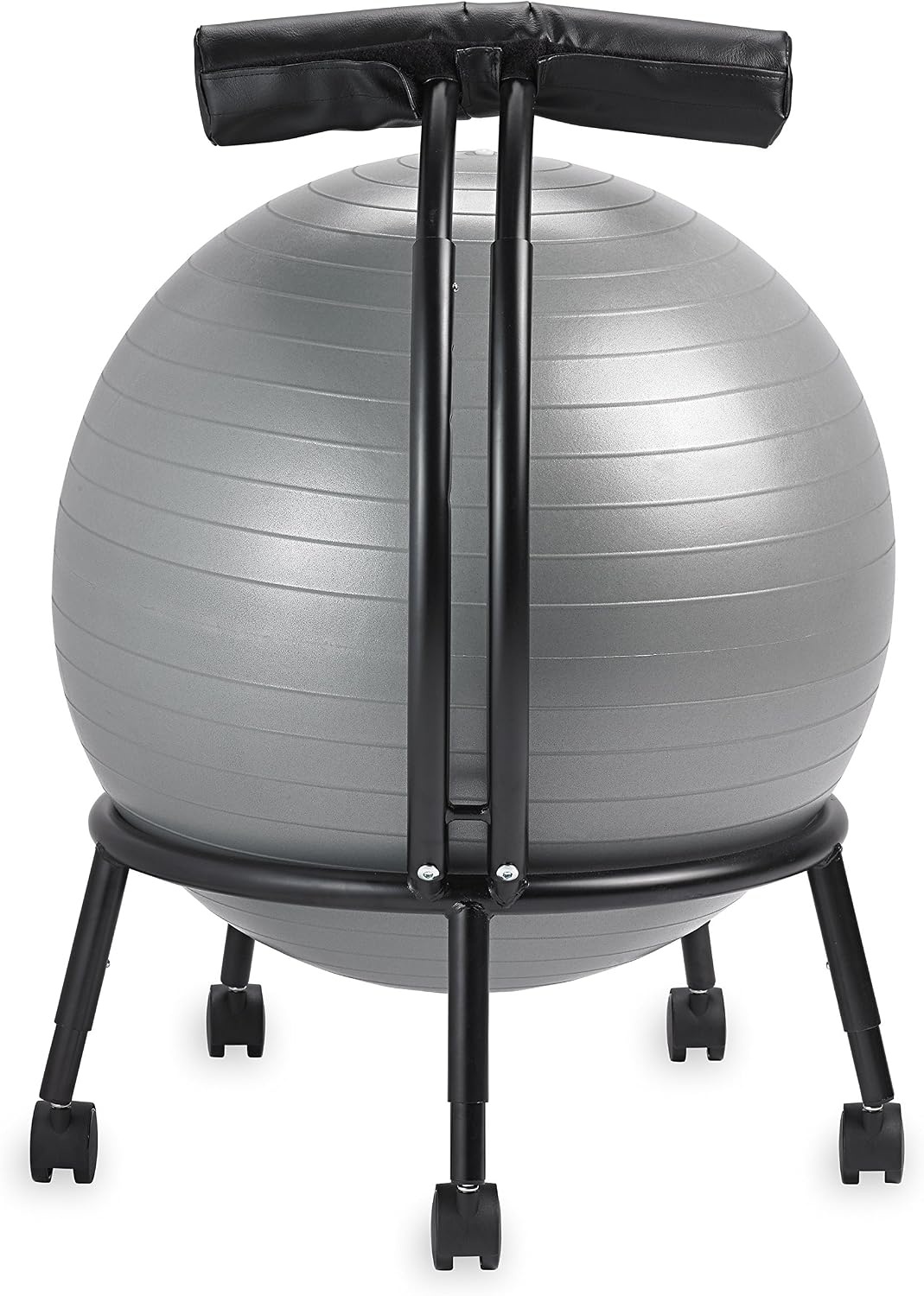 image:imageGaiam CustomFit Balance Ball Chair Exercise Stability Ball Adjustable Desk Chair for Home or Office with 55cm Yoga Ball Air Pump Exercise Guide and Satisfaction Guarantee