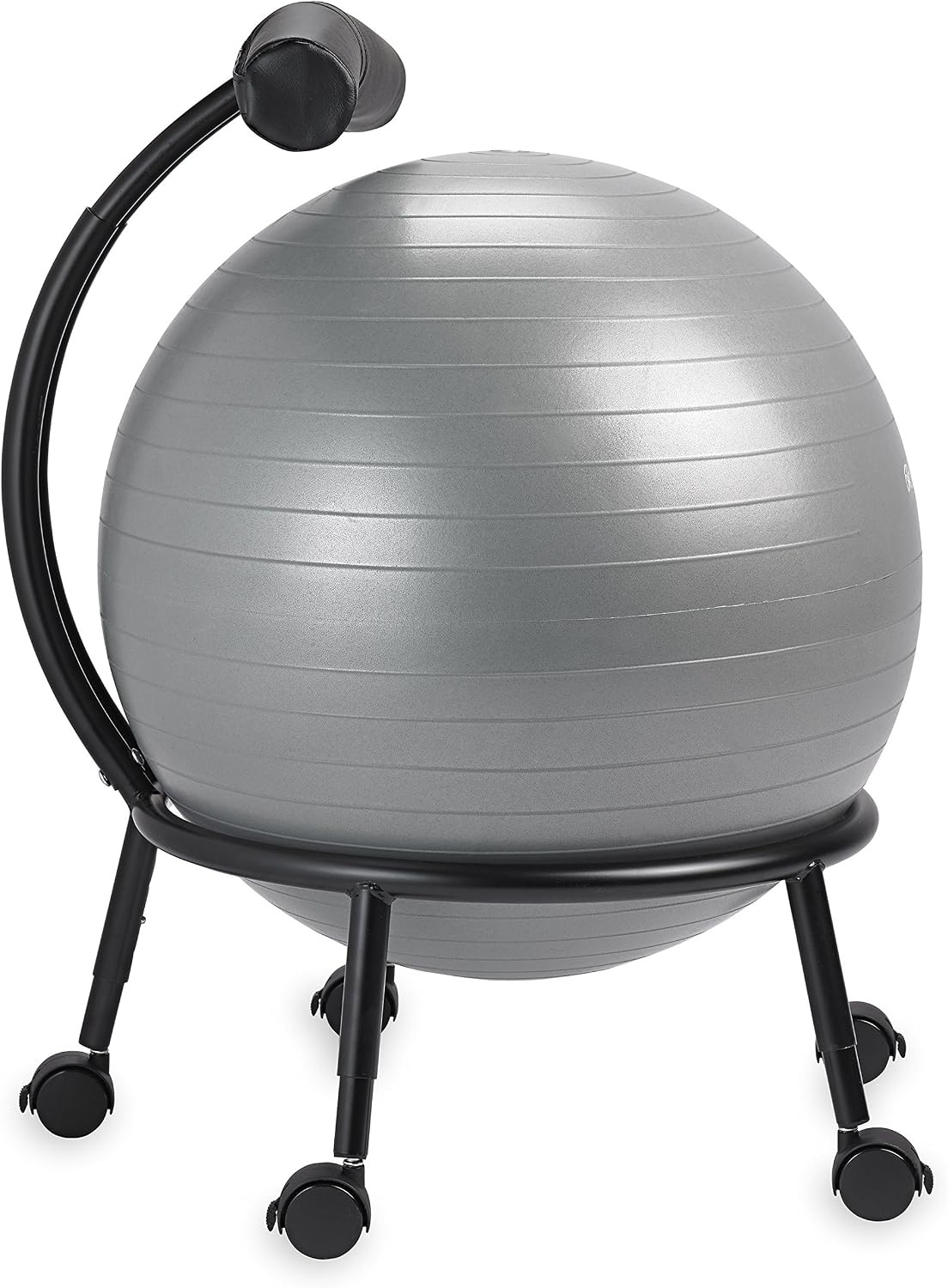 image:imageGaiam CustomFit Balance Ball Chair Exercise Stability Ball Adjustable Desk Chair for Home or Office with 55cm Yoga Ball Air Pump Exercise Guide and Satisfaction Guarantee