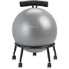 Gaiam Custom-Fit Balance Ball Chair – Exercise Stability Ball Adjustable Desk Chair for Home or Office with 55cm Yoga Ball, Air Pump, Exercise Guide and Satisfaction Guarantee