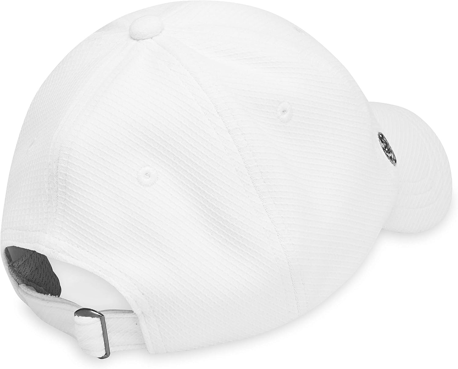 image:imageGaiam Womens Performance Fitness Hat with Sweat Band Ponytail Ball Cap for Baseball Yoga amp Outside ExerciseWhite