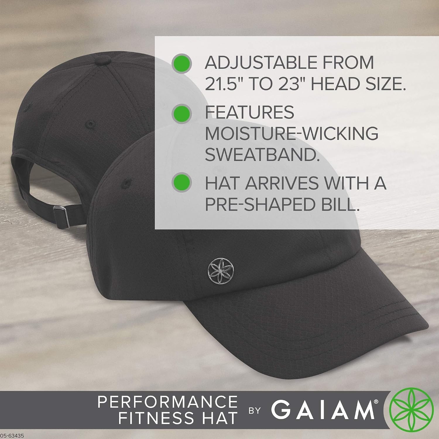 image:imageGaiam Womens Performance Fitness Hat with Sweat Band Ponytail Ball Cap for Baseball Yoga amp Outside ExerciseWhite