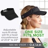 Gaiam Unisex-Adult Visor(Black)