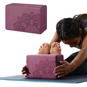 Gaiam Yoga Block – Supportive Latex-Free Eva Foam – Soft Non-Slip Surface with Beveled Edges for Yoga, Pilates, Meditation(Athenian Blush)