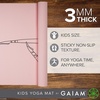 Gaiam Kids Printed Yoga Mat, Non-Toxic, Fun Design, 3mm(Ballerina)