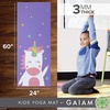 Gaiam Kids Printed Yoga Mat, Non-Toxic, Fun Design, 3mm(Twinkle Toes)