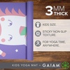 Gaiam Kids Printed Yoga Mat, Non-Toxic, Fun Design, 3mm(Twinkle Toes)