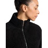 Gaiam Women’s Sherpa Jacket, Cropped Fit, Stretch Heavyweight Material(Black (Tap Shoe))