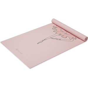 Gaiam Kids Printed Yoga Mat, Non-Toxic, Fun Design, 3mm(Ballerina)