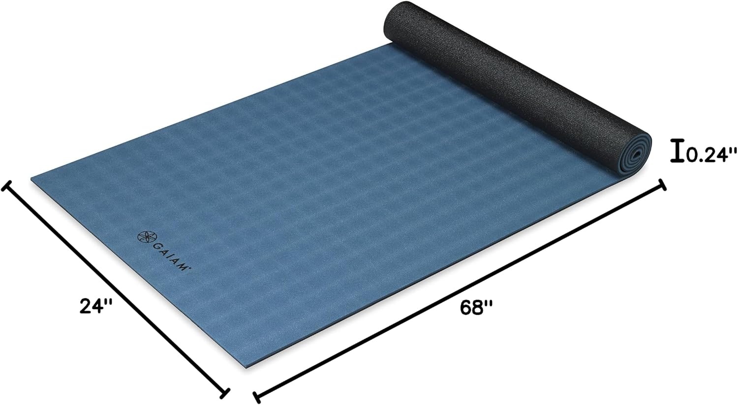 image:imageGaiam Yoga Mat UltraSticky Extra Thick Exercise amp Fitness Mat All Types Yoga Pilates amp Floor Exercises 68 x 24