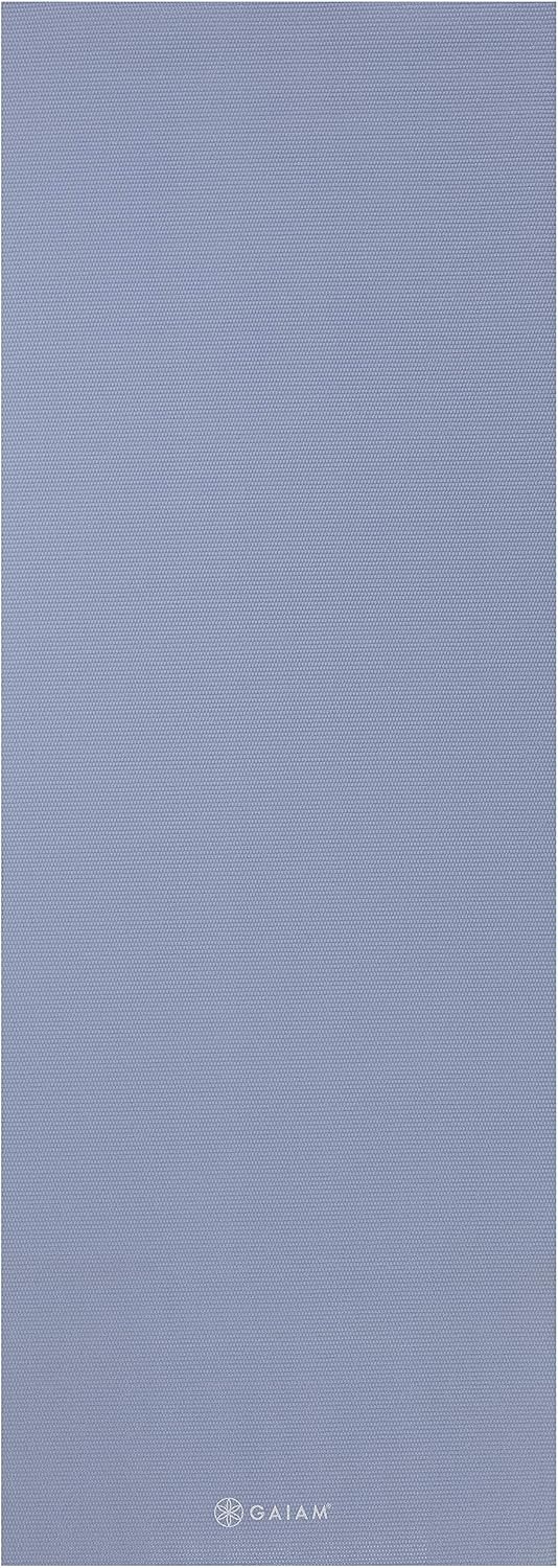 image:imageGaiam Yoga Mat Premium 5mm Solid Thick Non Slip Exercise amp Fitness Mat for All Types of Yoga Pilates amp Floor Workouts 68 x 24 x 5mmChambray