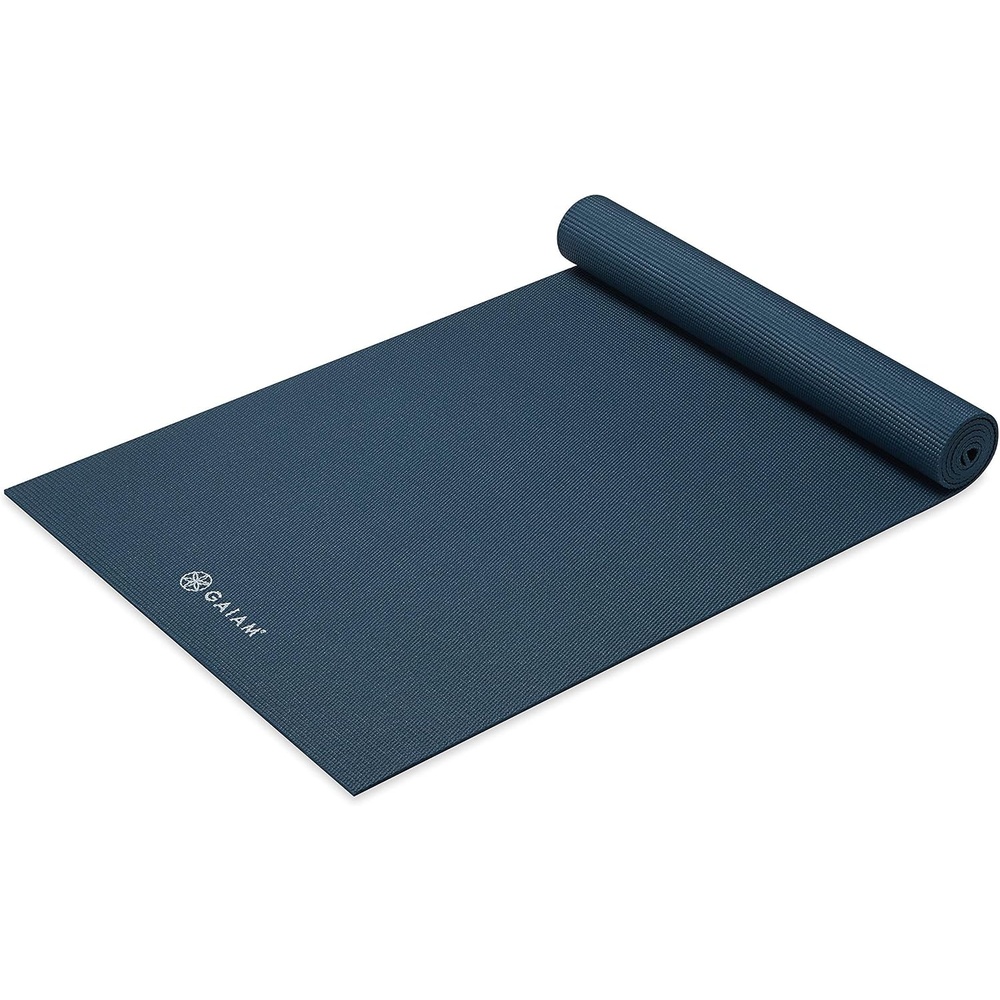 image:imageGaiam Yoga Mat Premium 5mm Solid Thick Non Slip Exercise amp Fitness Mat for All Types of Yoga Pilates amp Floor Workouts 68 x 24 x 5mmMarine