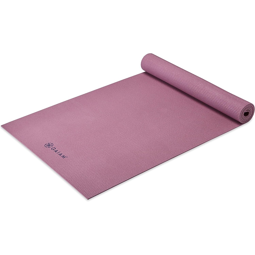image:imageGaiam Yoga Mat Premium 5mm Solid Thick Non Slip Exercise amp Fitness Mat for All Types of Yoga Pilates amp Floor Workouts 68 x 24 x 5mmRosy Pink