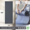 Gaiam Yoga Mat – Premium 5mm Solid Thick Non Slip Exercise & Fitness Mat for All Types of Yoga, Pilates & Floor Workouts (68″ x 24″ x 5mm)(Folkstone Grey)