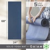 Gaiam Yoga Mat – Premium 5mm Solid Thick Non Slip Exercise & Fitness Mat for All Types of Yoga, Pilates & Floor Workouts (68″ x 24″ x 5mm)(Indigo Ink)