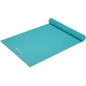 Gaiam Yoga Mat – Premium 5mm Solid Thick Non Slip Exercise & Fitness Mat for All Types of Yoga, Pilates & Floor Workouts (68″ x 24″ x 5mm)(Light Blue)