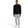 Gaiam Men’s Cozy & Cool Henley Shirt, Standard Fit, Stretch Midweight Micro Waffle Jacquard Material(Black)